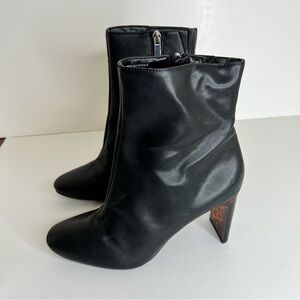 Target Faux Leather Ankle Booties 8.5